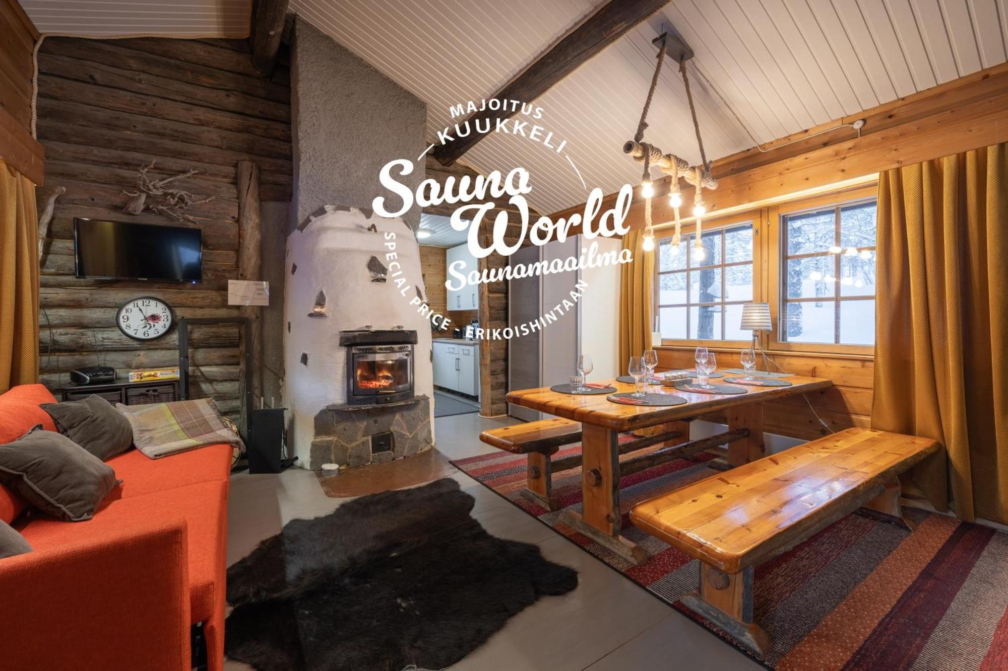 Kuukkeli Log Houses Aurora Cabin - Jaspis Saariselka Exterior foto