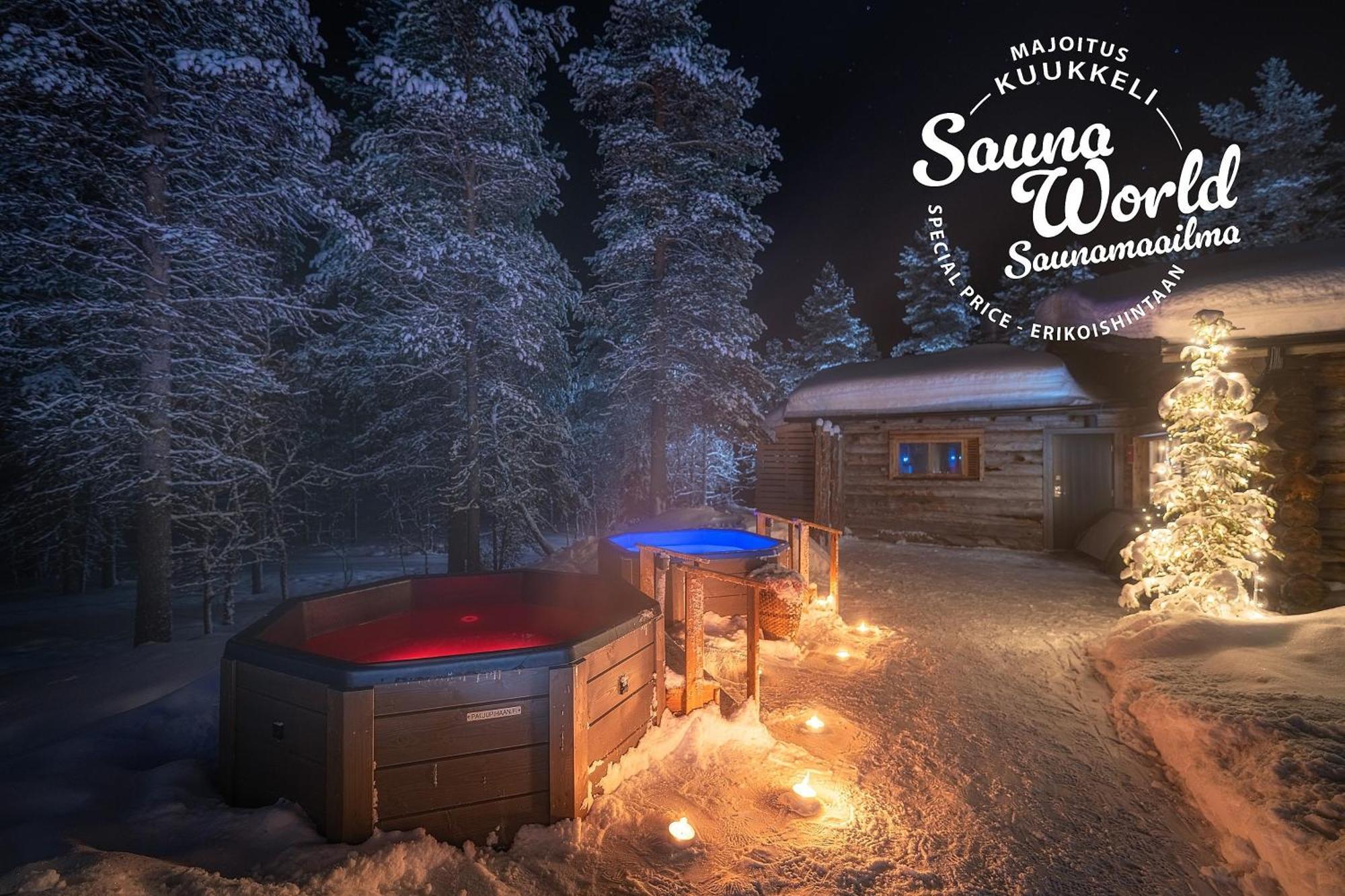 Kuukkeli Log Houses Aurora Cabin - Jaspis Saariselka Exterior foto