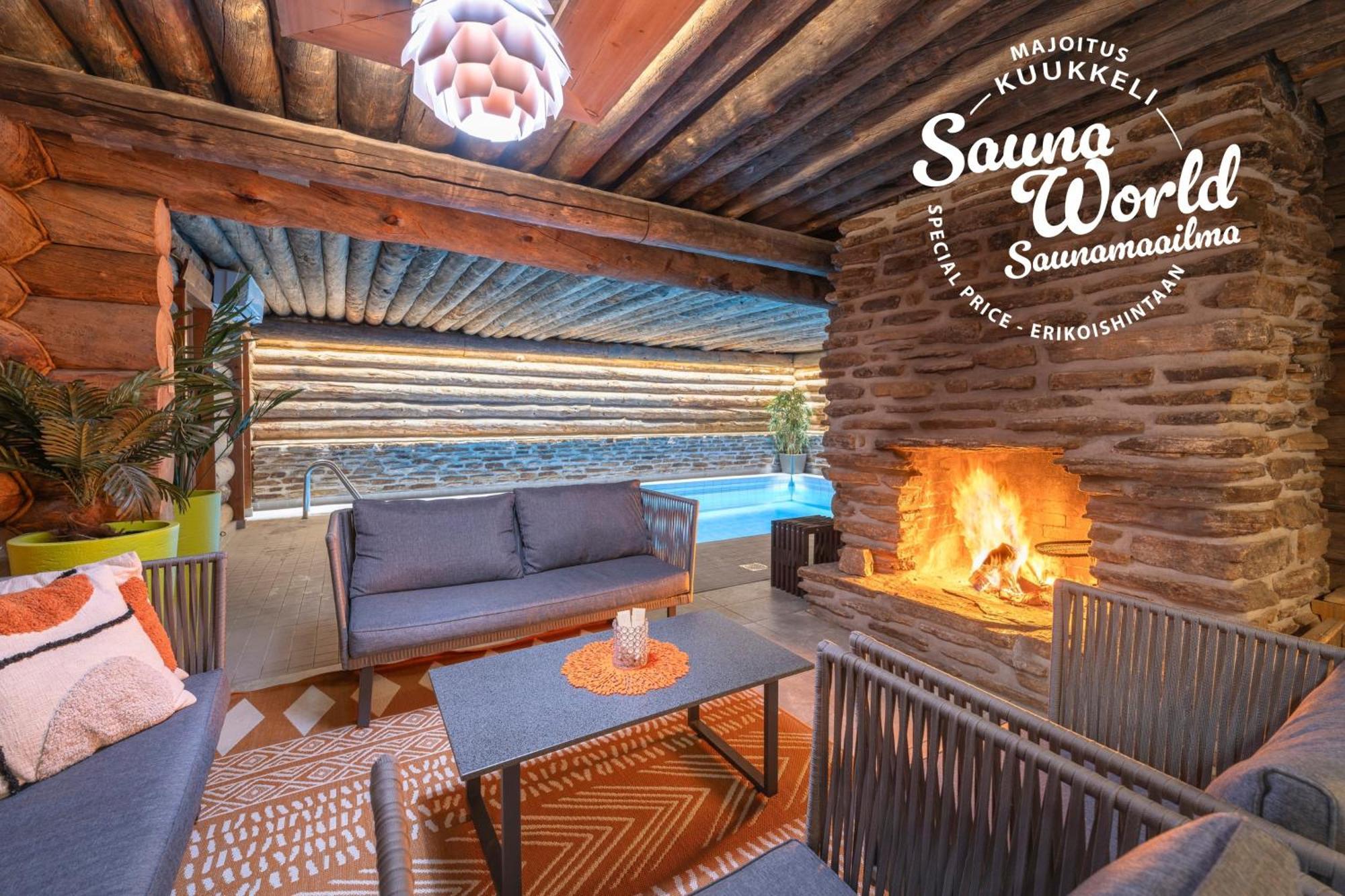 Kuukkeli Log Houses Aurora Cabin - Jaspis Saariselka Exterior foto