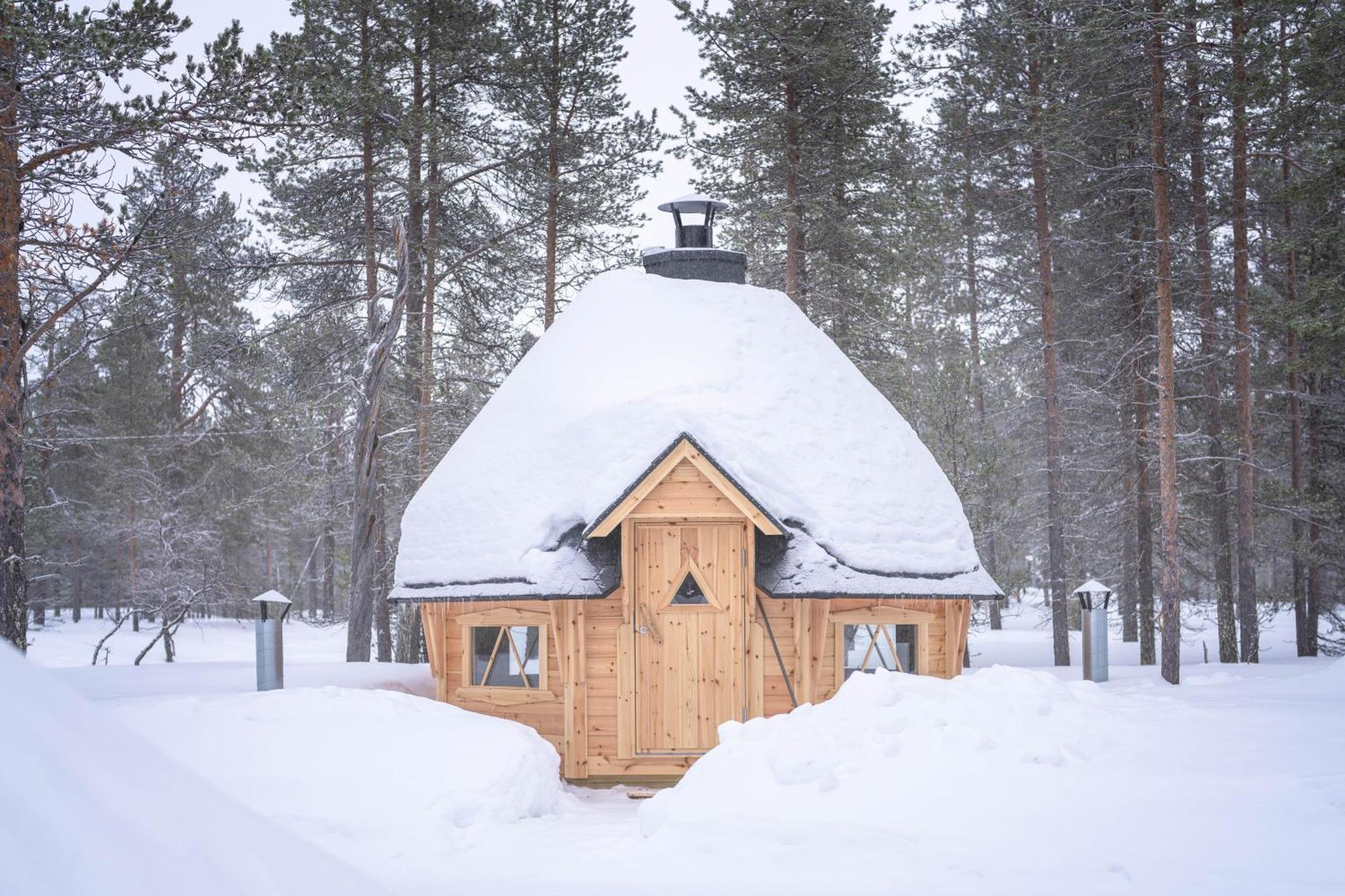 Kuukkeli Log Houses Aurora Cabin - Jaspis Saariselka Exterior foto